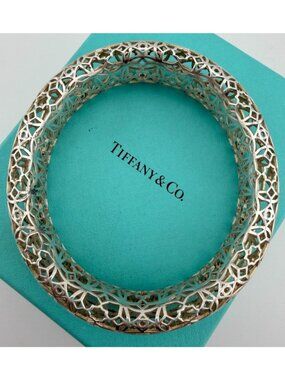 Tiffany & Co. Paloma Picasso Marrakesh Bangle Sterling Silver 43g Excellent